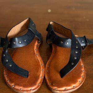 Stylish Black and Brown Sandals
